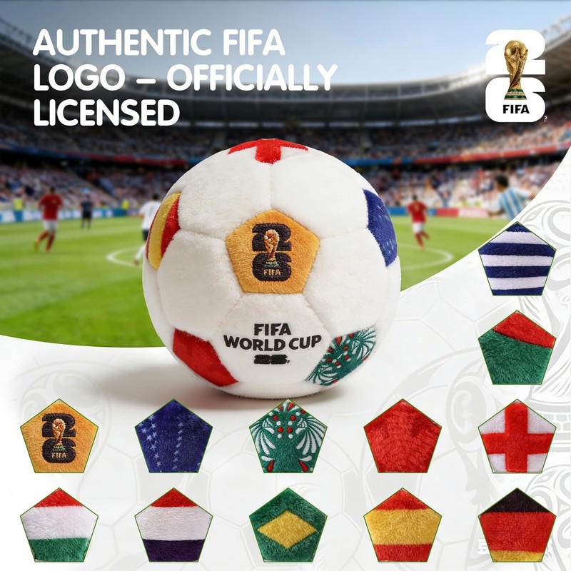 FIFA 2026 Mini Soccer Ball Plush Keychain 4.72 Inch MESUCA gallery