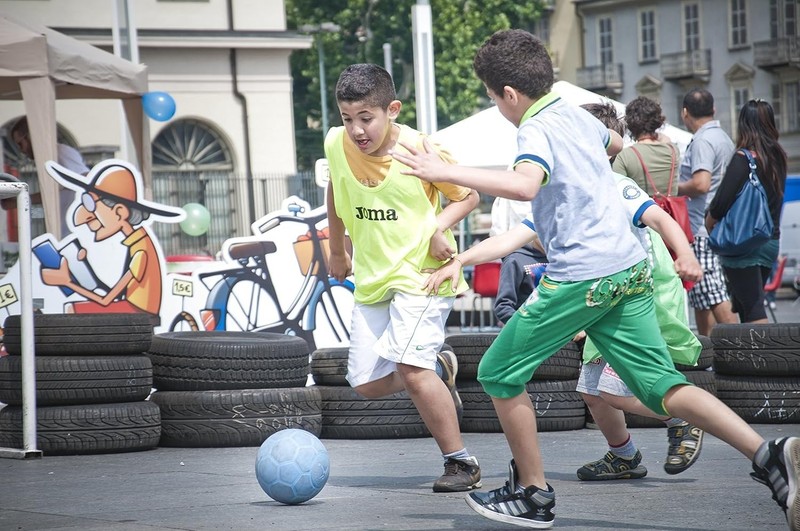 Soccer Ball - Unpoppable, Unbreakable, Non-Deflating, Non-Toxic Futbol - Blue, S gallery