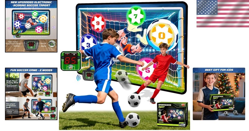 Electronic Scoring Soccer Game Set for Kids, Indoor-Outdoor Fun 3-10 Yrs gallery