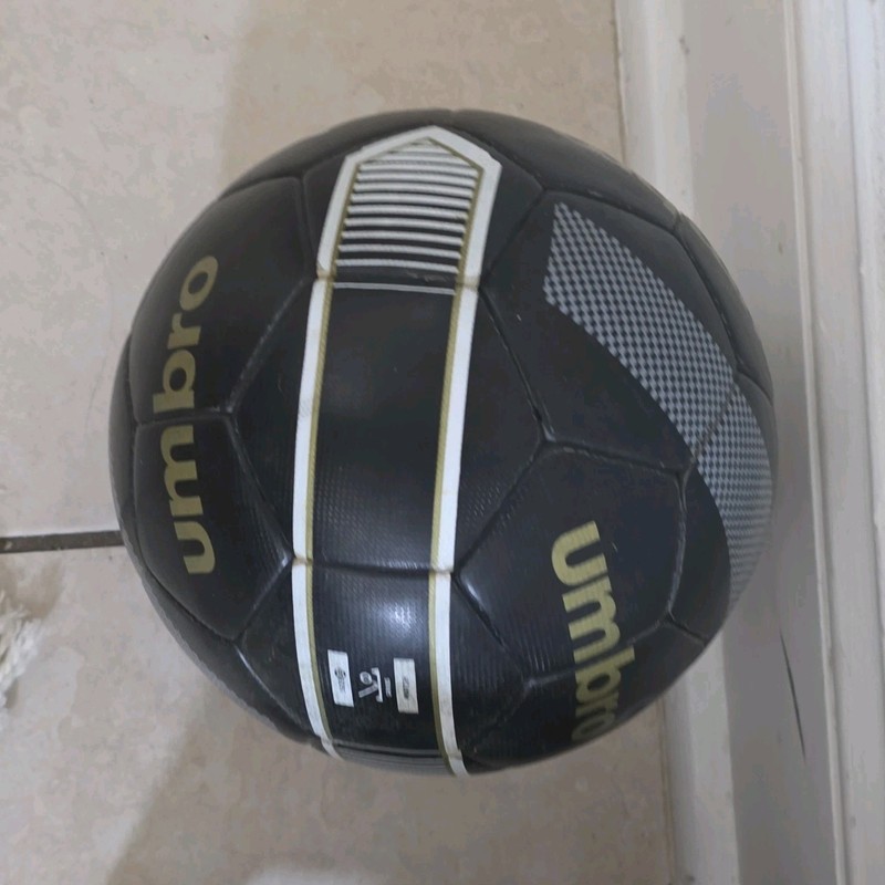 Umbro Soccer Ball Size 5 Black White Gold Durable Construction Training Match
