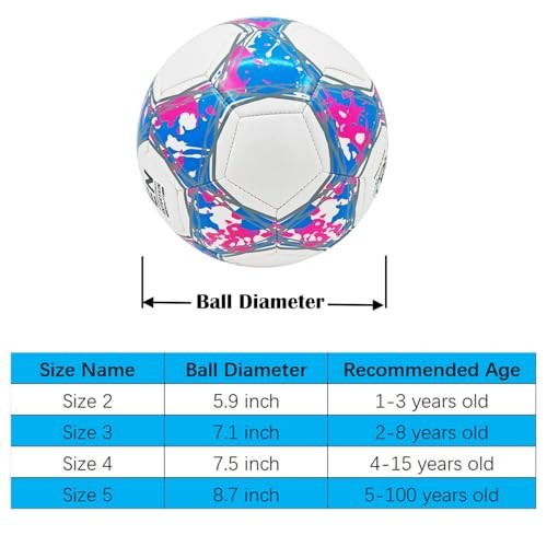 Soccer Ball Size 3 4 5 Practice Training Boys Girls Gift Thicker Leather Anti gallery