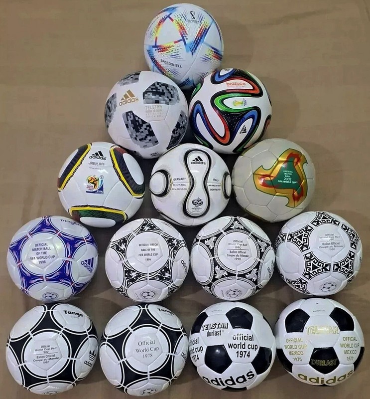 Adidas FIFA World Cup Mini Soccer Ball Collector’s Set (1970–2022) 14 Historical