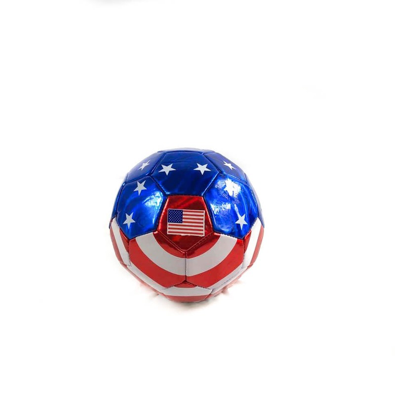 Blue White & Red U.S.A ALL WEATHER Small Soccer Ball for kids Official Size 2