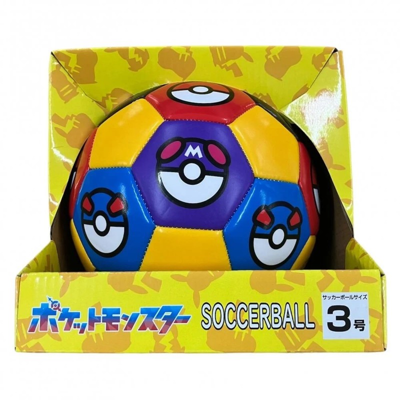 Pokemon Soccer Ball Size 3 Ball (Monster Ball) Outdoor/Sports