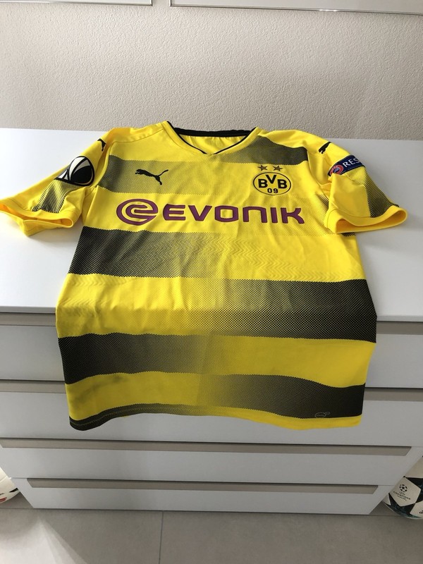 Borussia Dortmund BVB Matchworn Player Jersey Europa League 2017/2018 Marco Reus