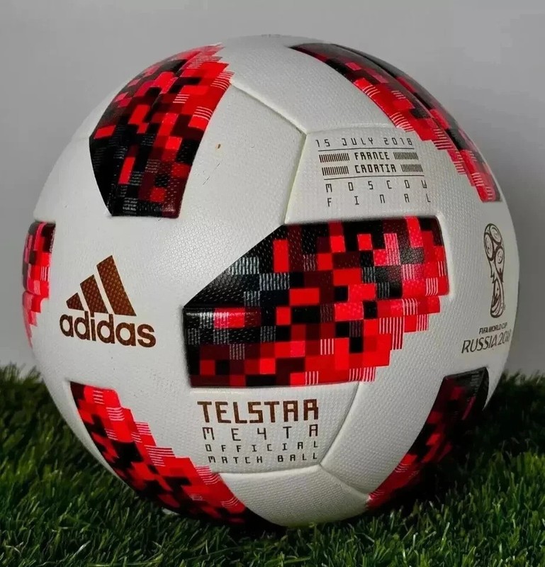 ADIDAS RED TELSTAR 18 FINAL WORLD CUP RUSSIA 2018 MATCH BALL SIZE-5