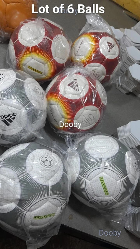Adidas Historical OFFICIAL MATCH BALL LOT OF 6 SOCCER BALLS SIZE 5