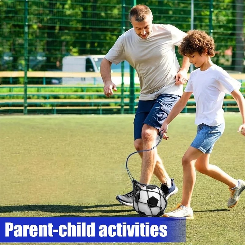 Football Kick Coach Soccer Net, Foosball Ball Net Net Bag Solo Soccer Kick... gallery