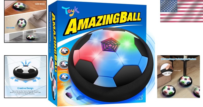 LED Hover Soccer Ball - Air Power Training Ball for Kids gallery