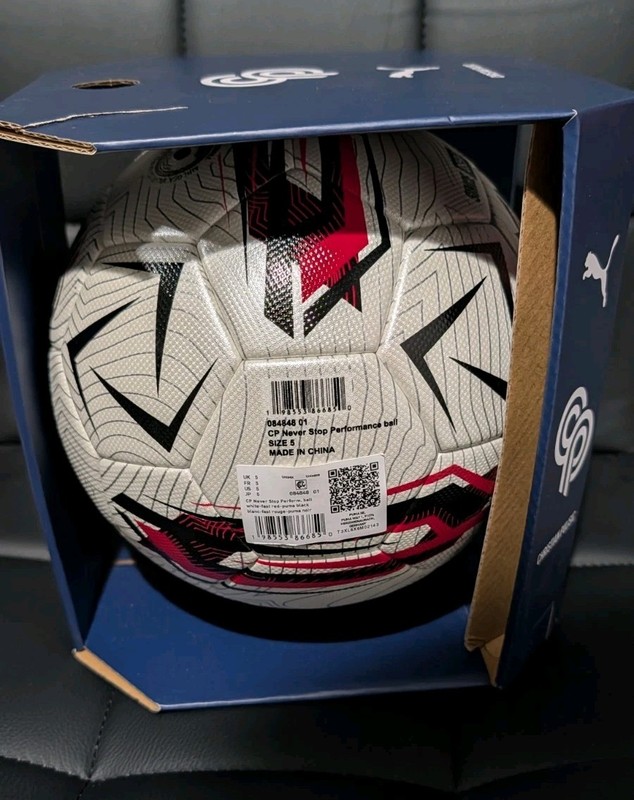 PUMA Christian Pulisic Never Stop Performance Soccer Ball-5-White/Red