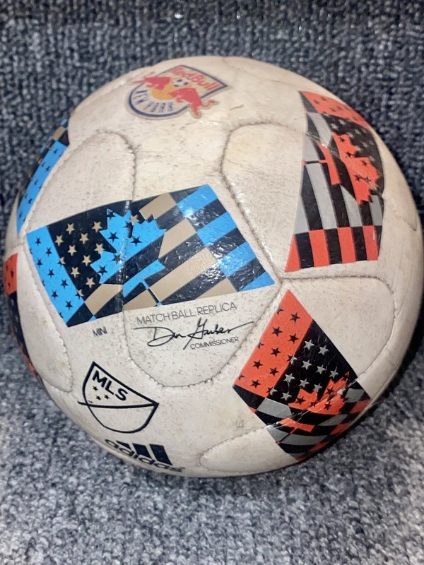 5” Mini REPLICA MLS Adidas Soccer Match Ball France Miniature Football Red Bull