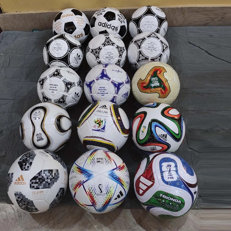 Adidas Official Fifa World Cup Match Soccer Ball History Set 1970-2026 Size 5