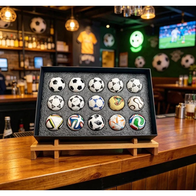 15PCS FIFA Historical World Cup Mini Soccer Ball Set Football Collection Gift
