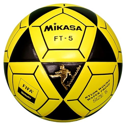 FT5A-BKY-BK Goal Master Soccer Ball, Black/Yellow, Size 5(FIFA Quality/Foot gallery
