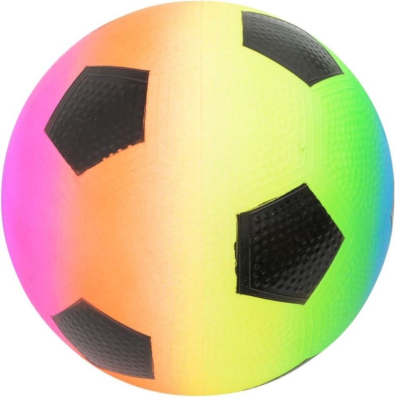 Joyful 9-Inch Rainbow Soccer Ball - Perfect for Playdates & Celebrations! gallery