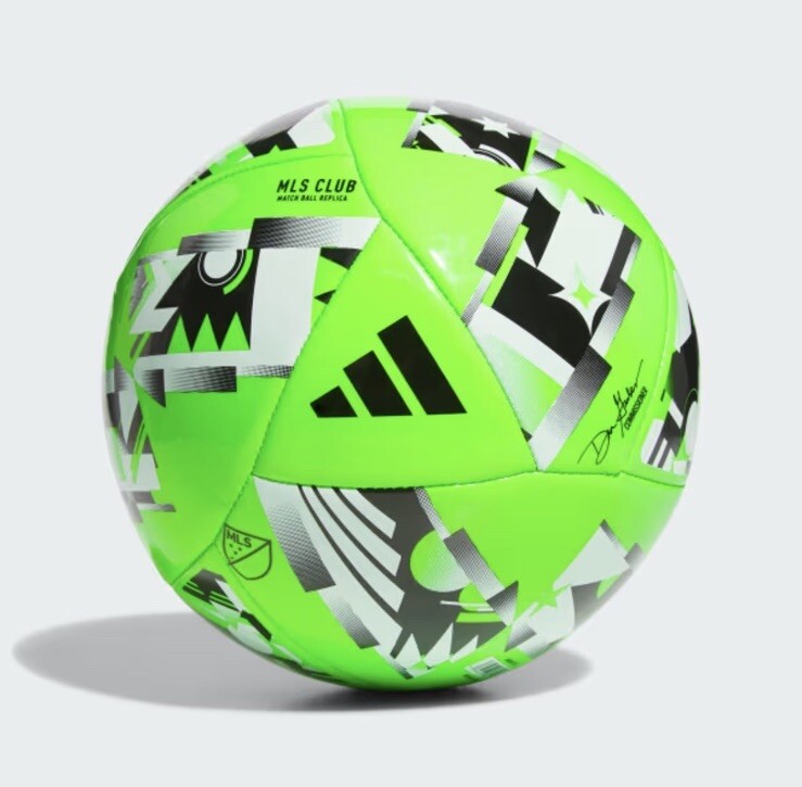 Adidas Performance MLS Club Ball Size 5 Green Black White Official Match Replica