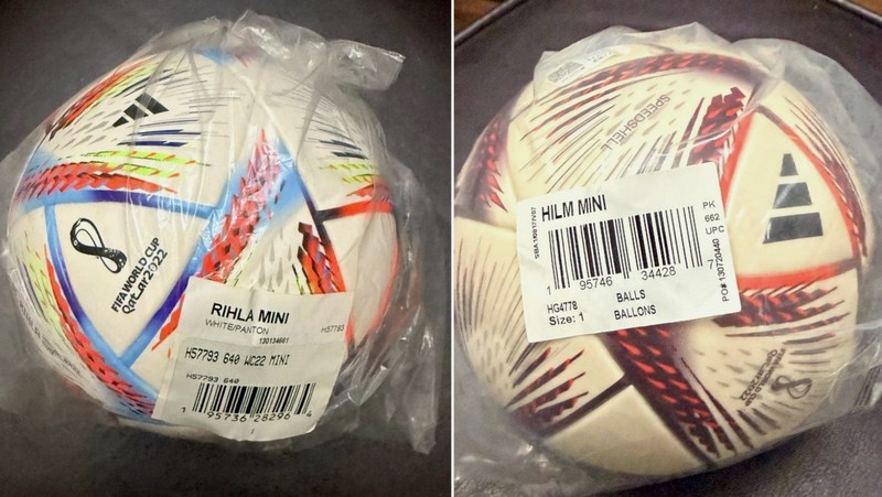 Adidas World Cup 2022 Al Rihla and Al Hilm – 2 Mini Soccer Balls (Size 1)