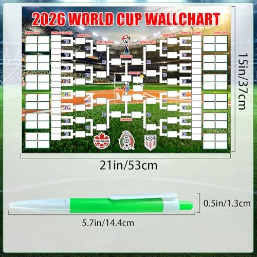World Cup Schedule Poster&Final Round 48-Team Collection Showcase 2026,2-in-1 gallery
