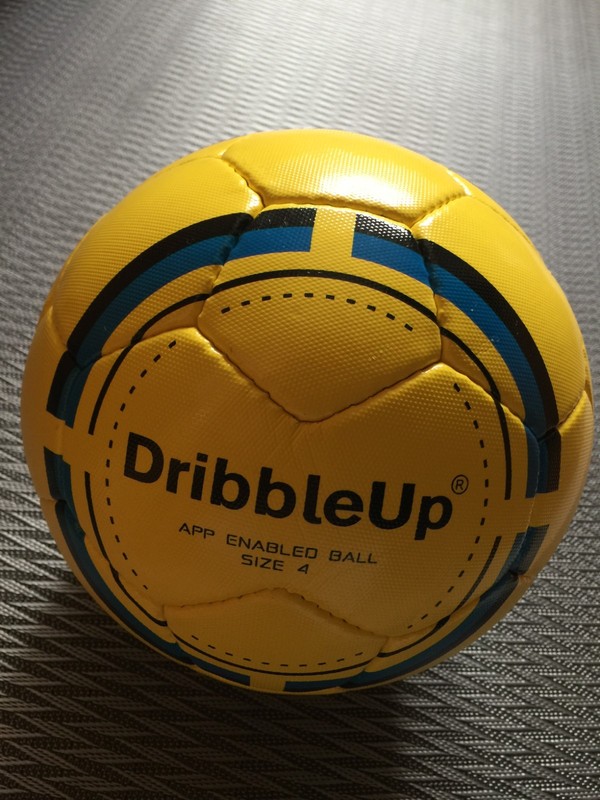 DribbleUp App Enabled smart Soccer Training Ball Yellow Kids Youth Size 4 gallery