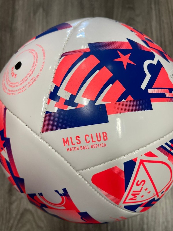 ADIDAS MLS 24 TRAINING BALL SIZE 5 ONLY WHITE / SOLAR RED / GLOW BLUE gallery