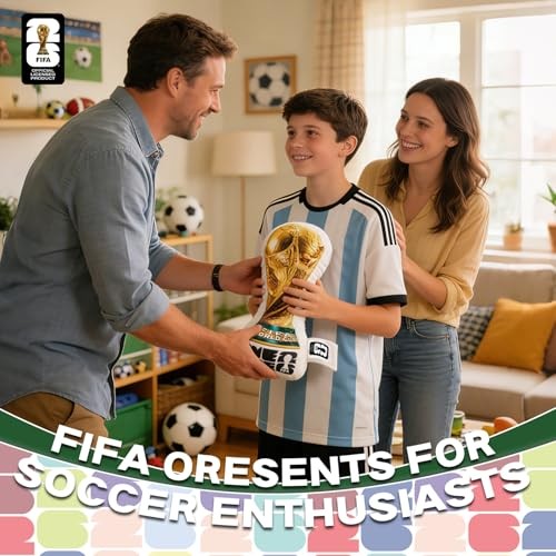 FIFA 2026 World Cup Trophy Pillow - Official FIFA Soccer 36.8*13.8cm(1:1) gallery