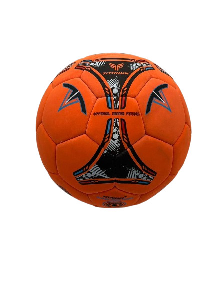 TITANUN IMPERIOR premium A+ quality ( Orange and Black ) Futsal size-4 gallery