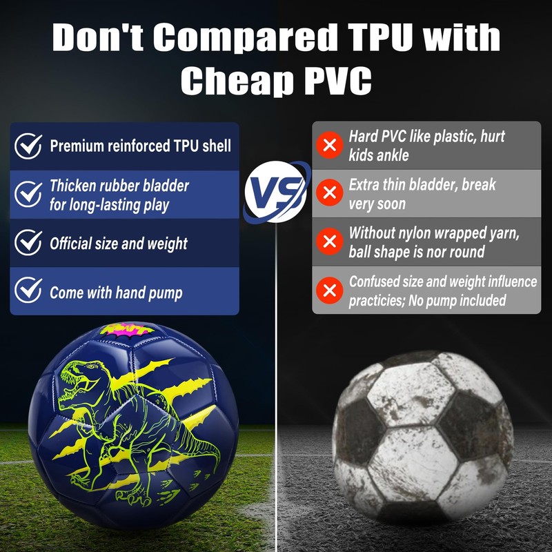 Size 3 Soccer Ball for Boys Kid Ages 3 4-6 6-8 Outdoors Indoor Sports Recreat... gallery