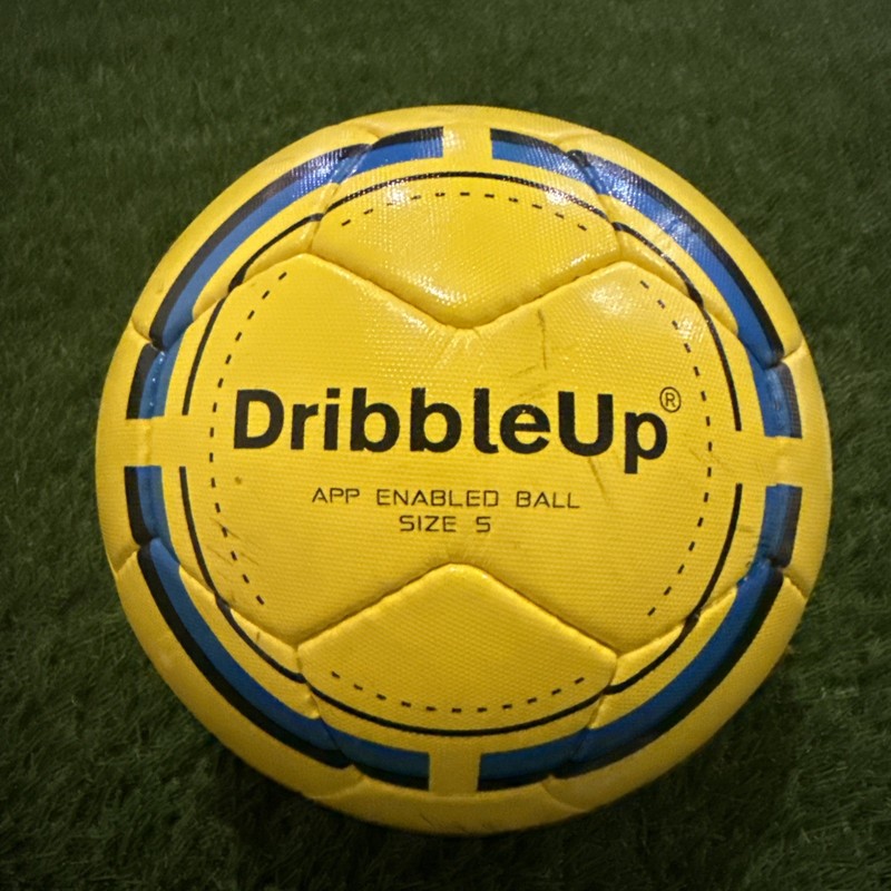 DribbleUp App Enabled Soccer Training Ball Size 5 | Tested | Inflates/Holds Air