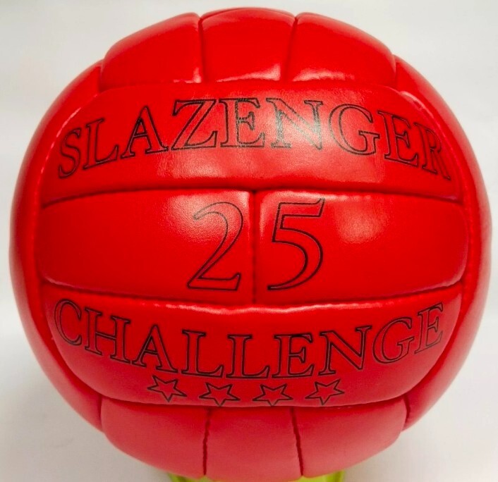 SLAZENGER CHALLANGE FIFA WORLD CUP 1966 OFFICIAL MATCH SOCCER RED BALL SIZE 5