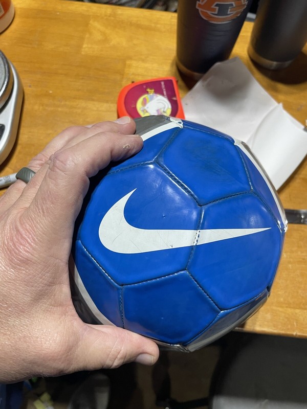NIKE T90 Pitch Soccer Ball – Blue & White 32 Panel Design Mini Ball