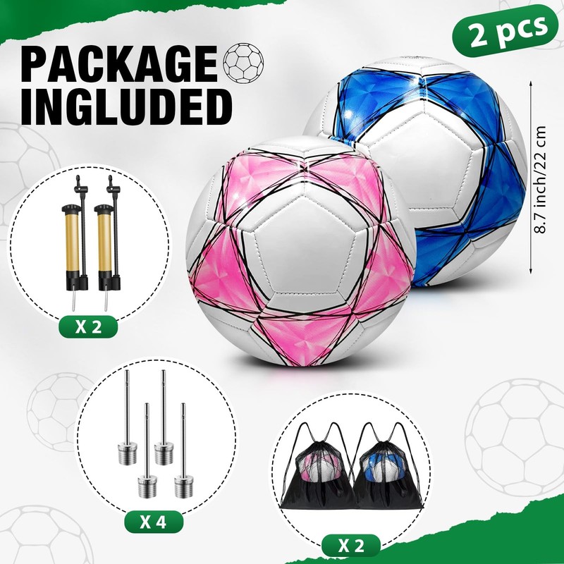 2 Pack Operation Christmas Deflated Soccer Ball with Pump for Child Size 3,Si... gallery