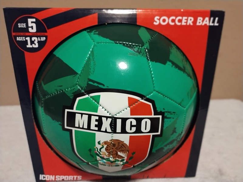 ICON SPORTS Mexico Soccer Ball | Size 5 | Green “México” NEW Football ￼