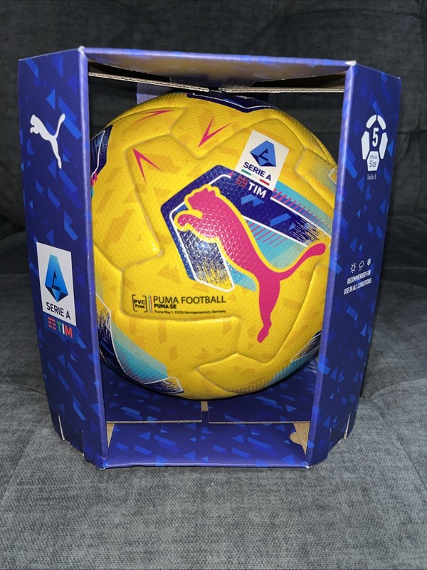 Puma Orbita Serie A FIFA Quality Pro Official Yellow Match Soccer Ball Size 5