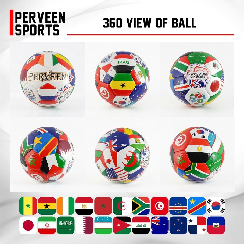 PERVEEN Official Soccer Ball -Professional Match Thermal Bonded. WORLD CUP 2026 gallery
