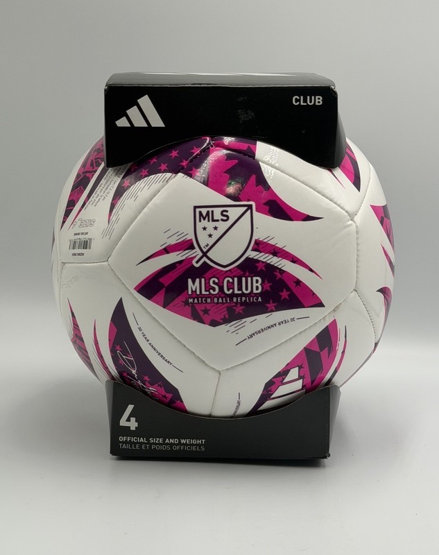 New Adidas MLS Club Youth Soccer Ball Pink White Training Football – Size 4