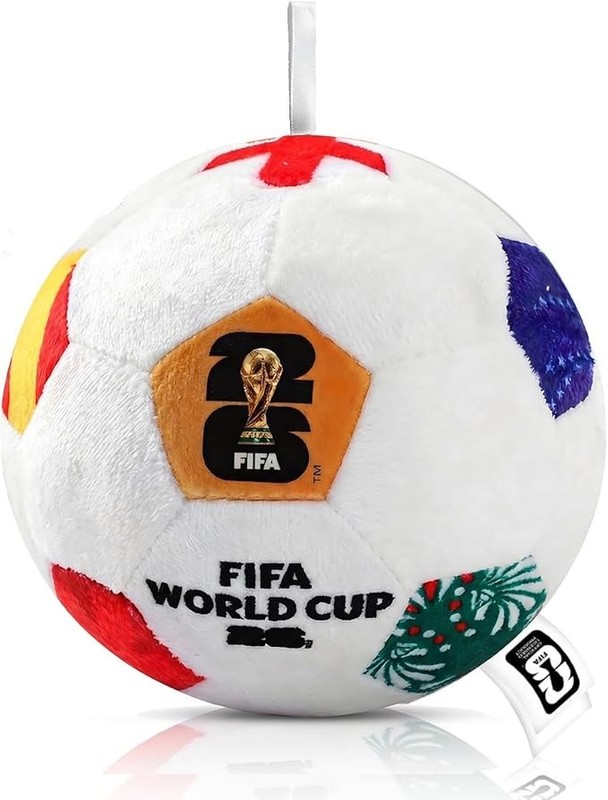FIFA World Cup 2026 Soccer Ball Plush for Kids, Official 4.7 Inch Soccer Plush P