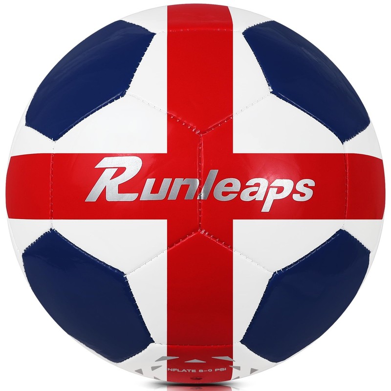 Size 4 Futsal Ball for Indoor Training and Games – Red, White, Blue