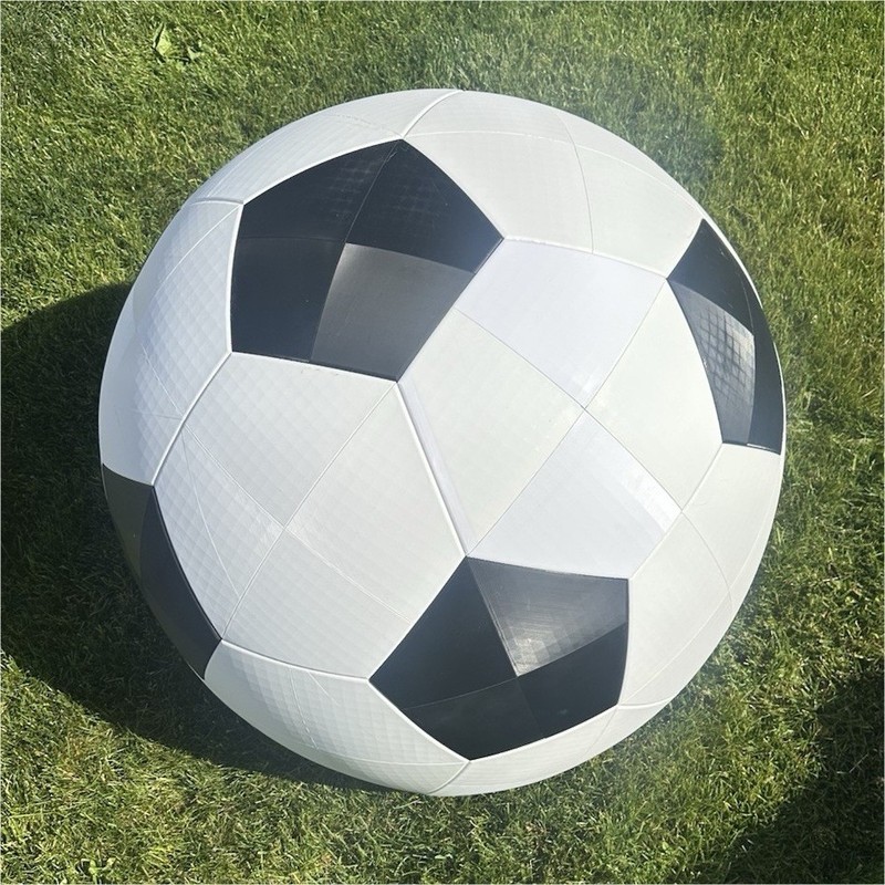 3D Printed Soccer Ball Puzzle Model 900mm Large Display Art Decor Handmade