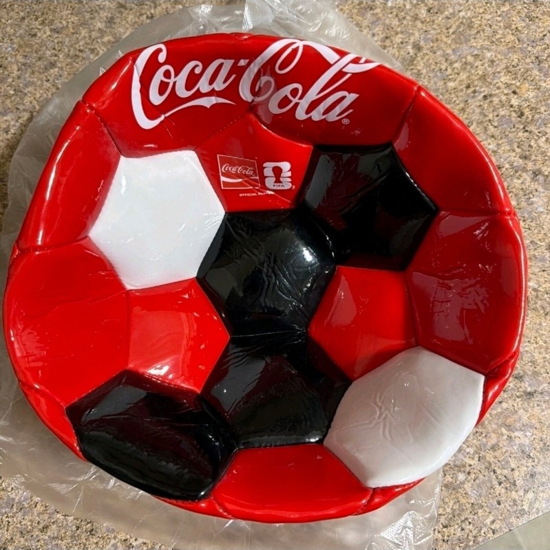 Coca-Cola FIFA World Cup 2026 Soccer Ball Red Black White Collectable