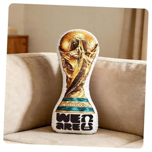 FIFA 2026 World Cup Trophy Pillow – Official FIFA Soccer 36.8*13.8cm(1:1)