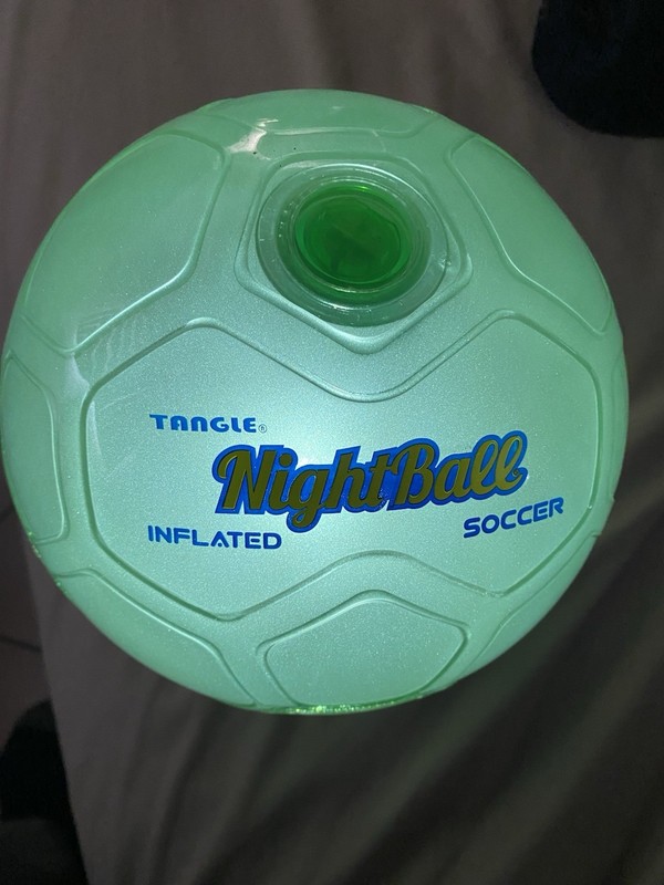 Light Up Soccer Ball Tangle Led Nightball (Green) New Batteries gallery