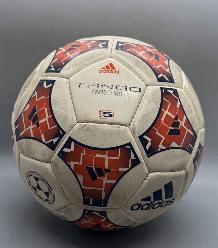Adidas Soccer Ball RARE Tango Pareo Ms 5 Orange Shape