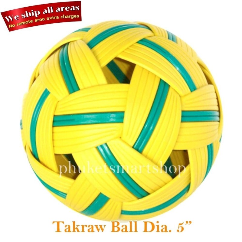 Sepak Takraw Synthetic Material Rattan Thai Sport Leisure Game Kick Train Ball 5