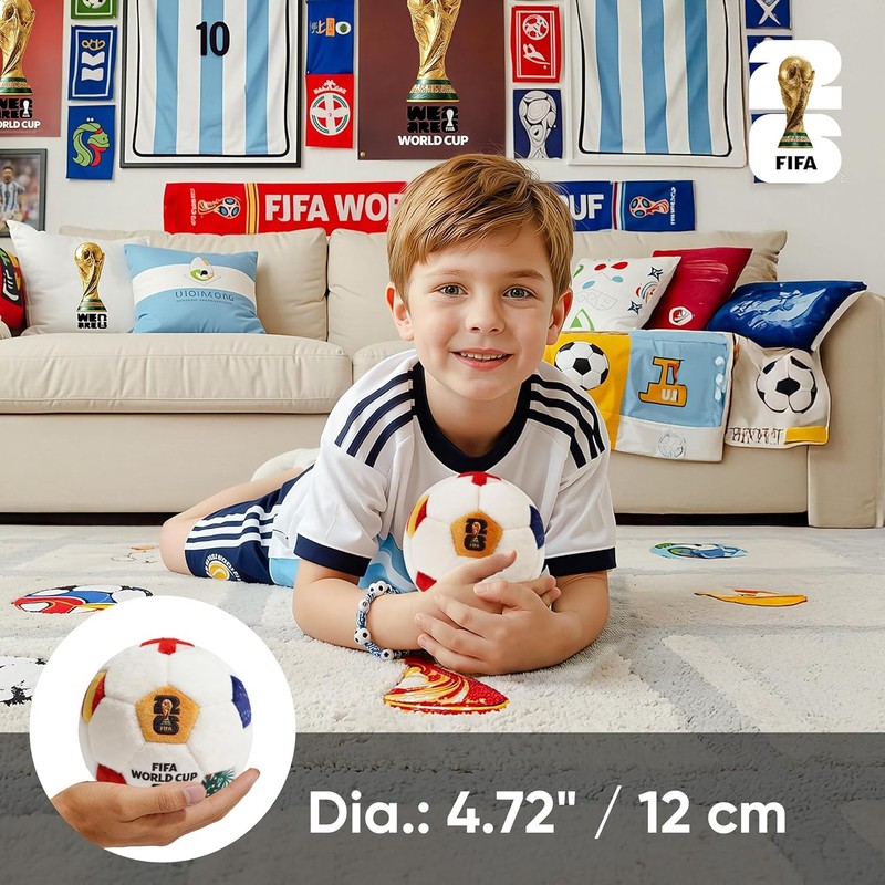 FIFA 2026 Mini Soccer Ball Plush Keychain 4.72 Inch MESUCA gallery