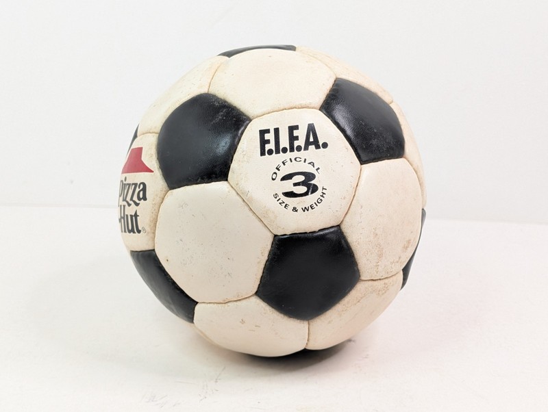 Pizza Hut FIFA Soccer Ball Official Size 5, 90s Display Only Won't Inflate! gallery