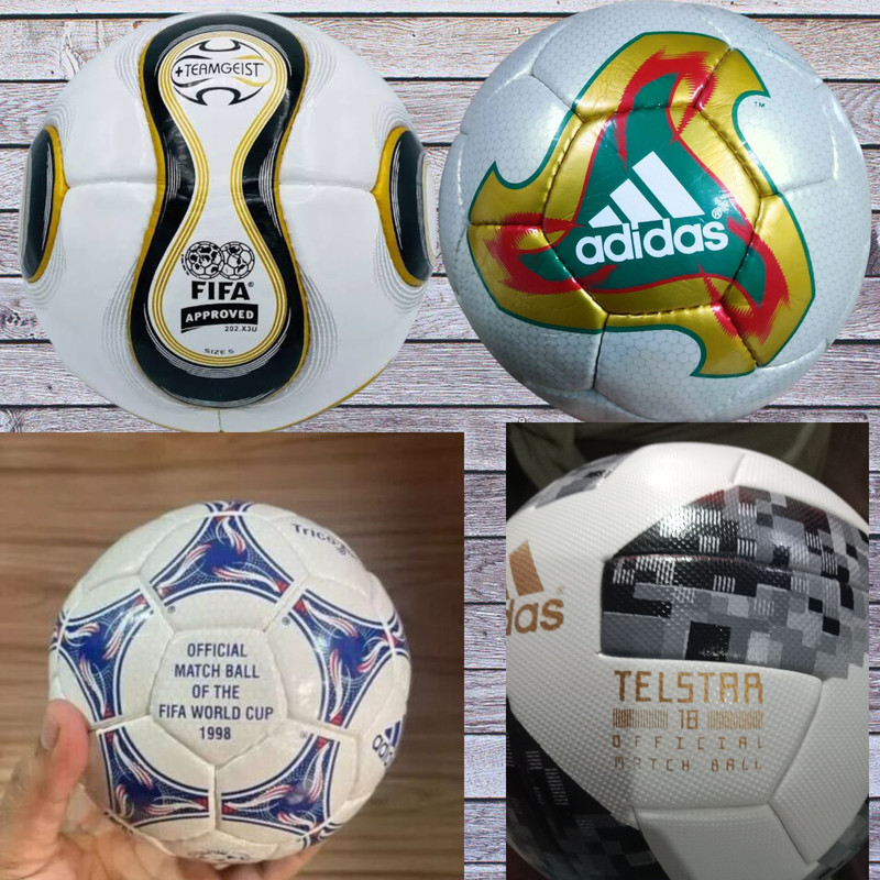 Historical Football Set – 1998 / 2002 / 2006 / 2018 Retro Match Ball size 5