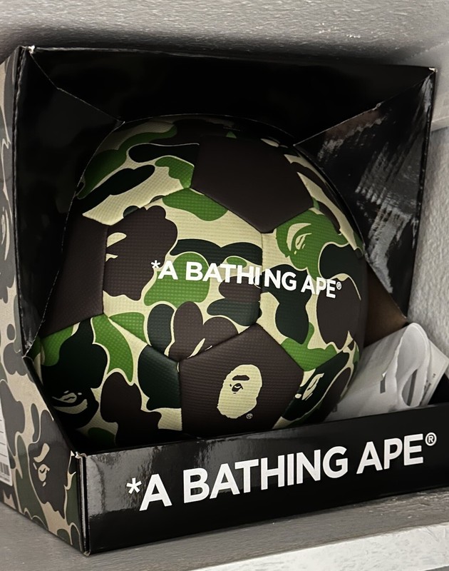 Authentic A BATHING APE Camo Soccer Ball RARE BAPE