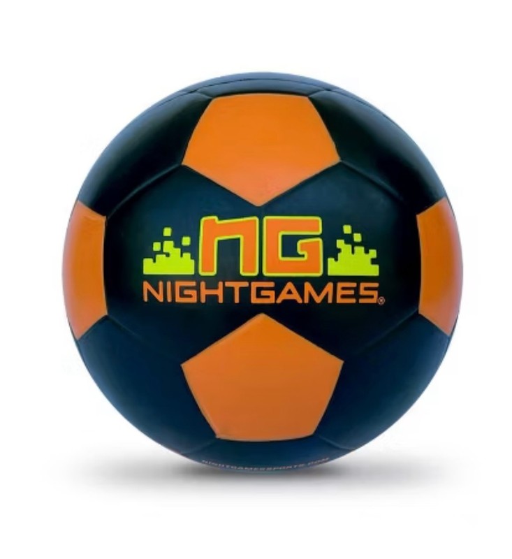 NEW! Night Games LED Light Up Soccer Ball Rubber Shell NIB