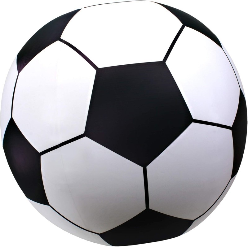 Black & White 2.5′ Inflatable Soccer Ball – Fast Inflation Fun