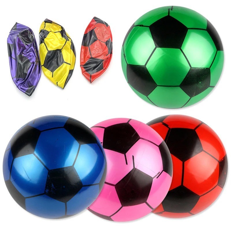1 Pc Kids PVC Soccer Ball Inflatable Football Sports Training Ball